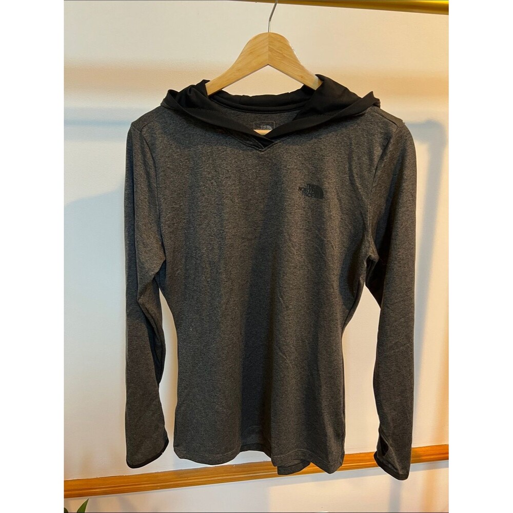 The North Face Women’s Hooded Long Sleeve Tee — Charcoal